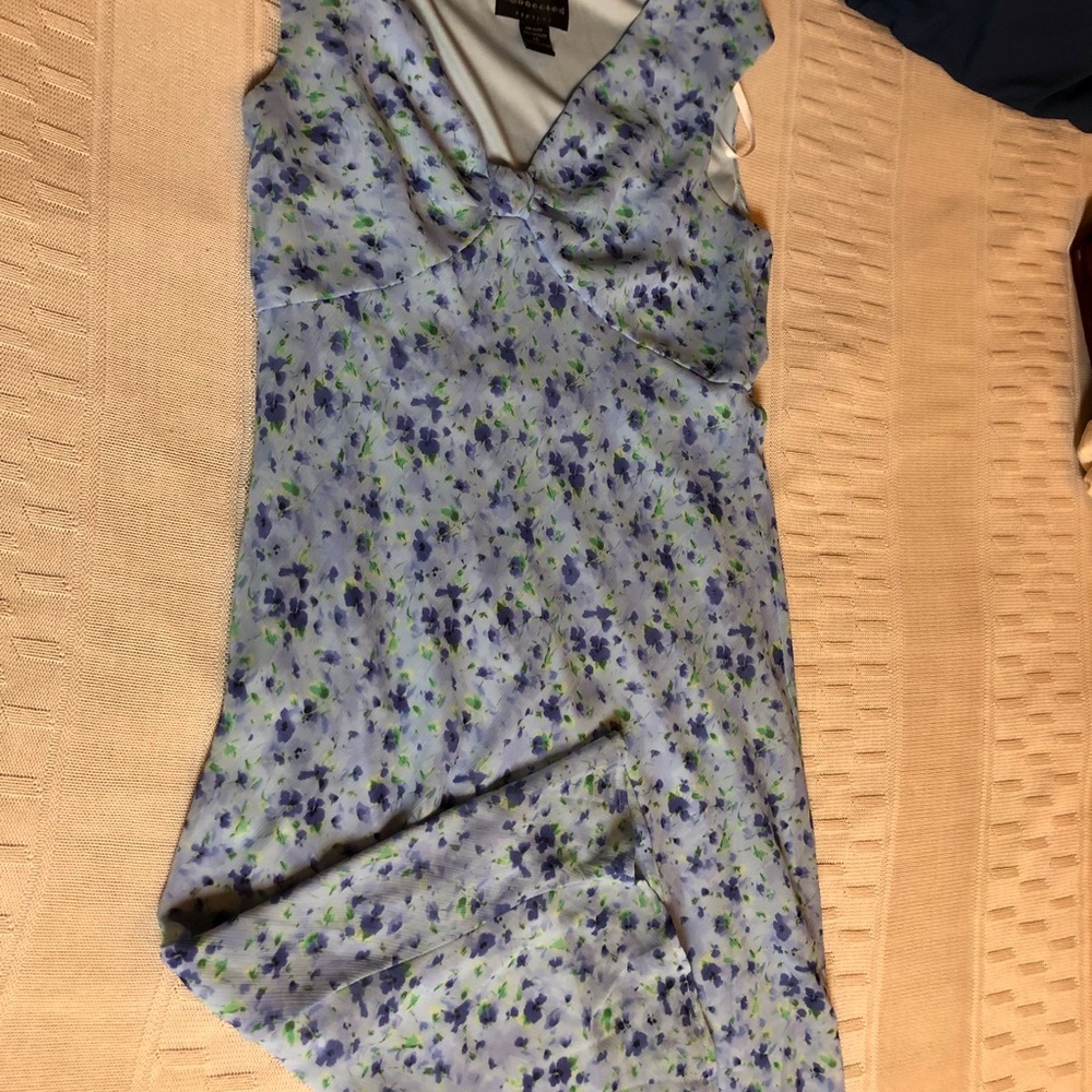 Sleeveless Blue Summer Dress